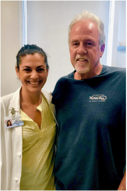 picture with patient haigh